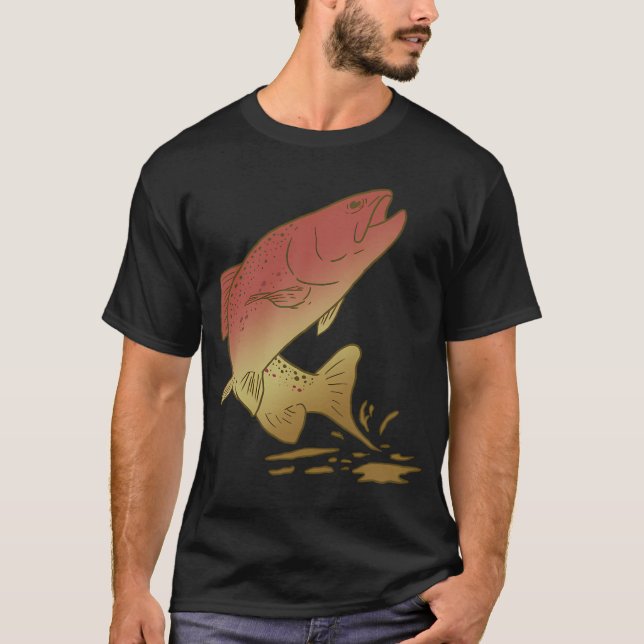 Camiseta Sizudo de pesca com mosca engraçado pescadores de  (Frente)