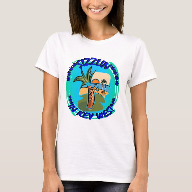 CAMISETA SIZZLIN EM KEY WEST (Frente)