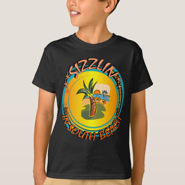 Camiseta Sizzlin no South Beach (Frente)