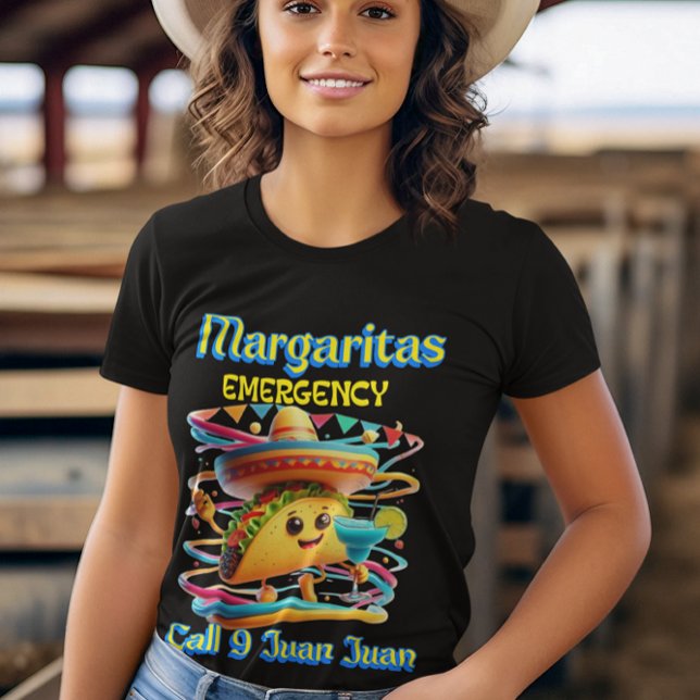 Camiseta Sizzling Fiesta: Emergência Margaritas (Criador carregado)