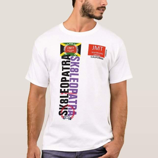 Camiseta SK8 LEO PATRA Camisa-T básica de homens (Frente)