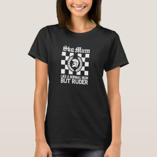 Camiseta SKA MÃE reggae ska roupas mulheres Punk Mod Skinhe