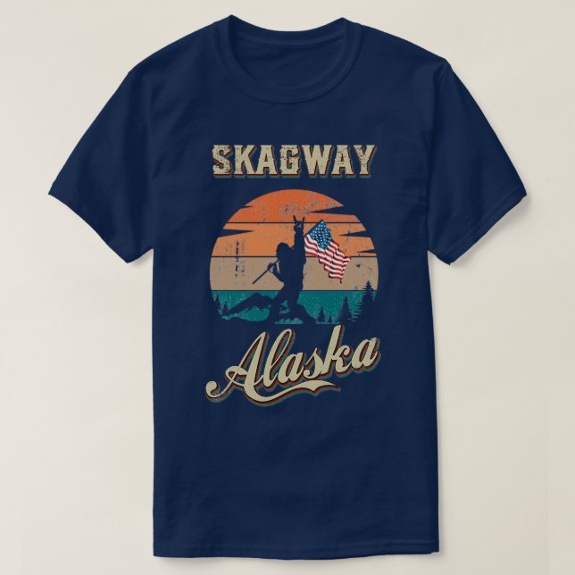 Camiseta Skagway Alaska (Frente do Design)