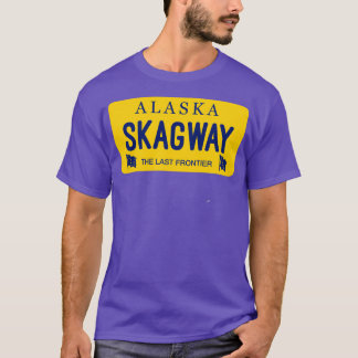 Camiseta Skagway Alaska License Plate City Name
