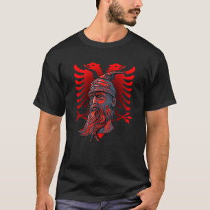 Camiseta Skanderberg Albanês Hero Eagle Kosovo Alb