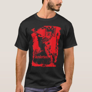 Camiseta Skanderberg Albânia e Kosovo flag por orgulho de A