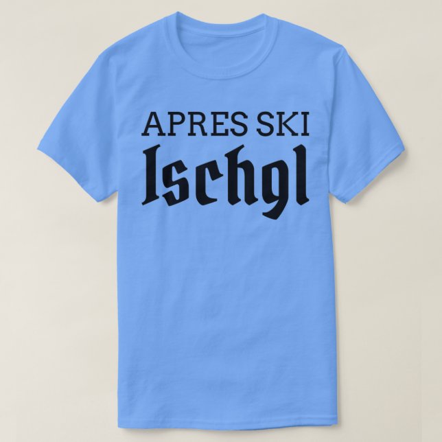 Camiseta skate 1 da Apres ski Ischgl (Frente do Design)