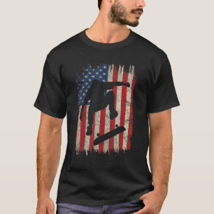 Camiseta Skate American Flag Skateboard G