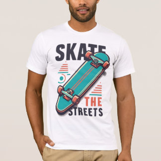 Camiseta Skate as ruas - Design de skate dinâmico