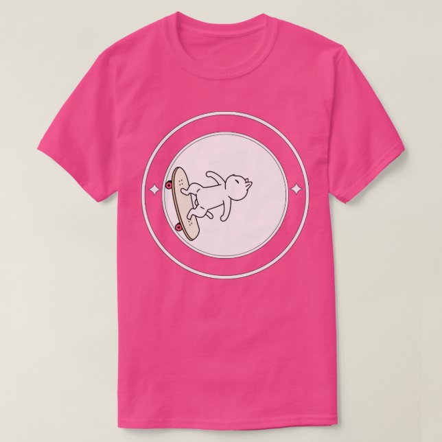 Camiseta Skate Cat (Frente do Design)