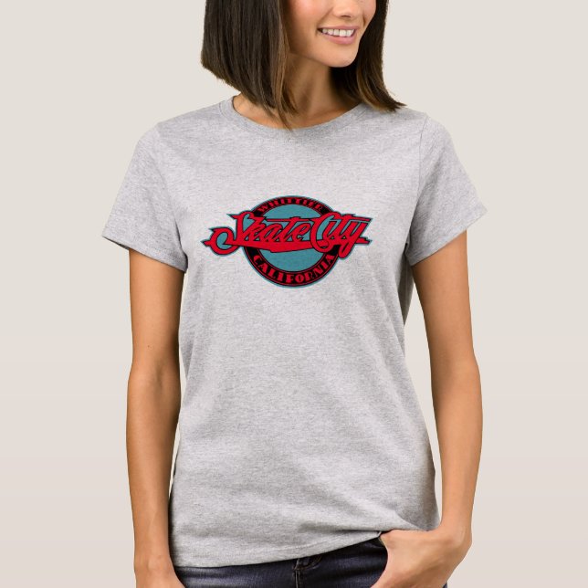 Camiseta Skate City USA Vintage Retro (Frente)