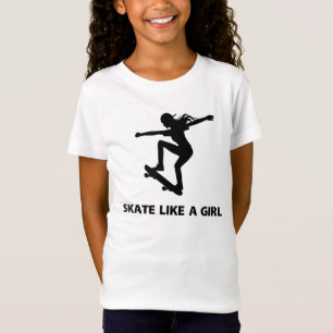 Camiseta Skate como uma menina (skateboarding)