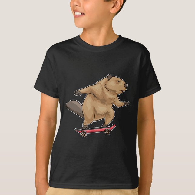 Camiseta Skate de Castor Skateboard (Frente)