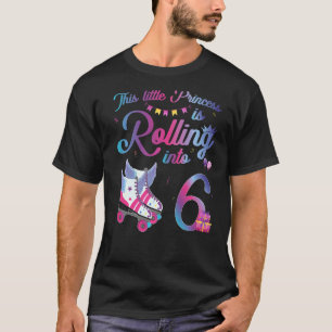Camiseta Skate De Cilindro De Aniversário De 6 Anos Festa R