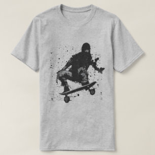 Camiseta skate de gráficos do Splatter