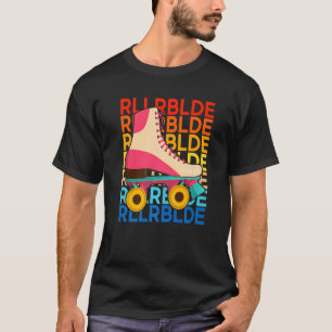 Camiseta Skate de patinagem com cilindro de skater retrorad