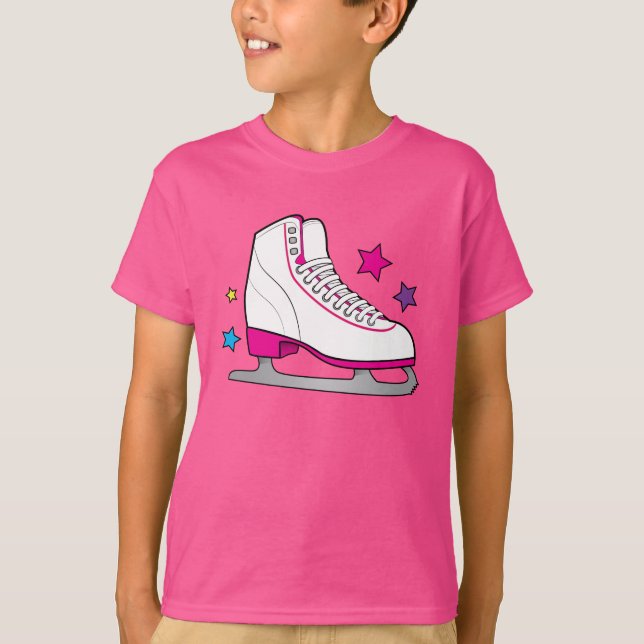 Camiseta Skate de rolo no rosa (Frente)