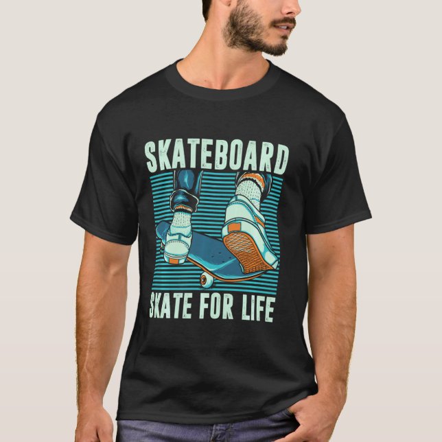 Camiseta Skate De skate Para Skateboard Life Skateboard Spo (Frente)