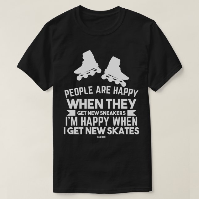 Camiseta Skate do cilindro do skate em linha de velocidade (Frente do Design)