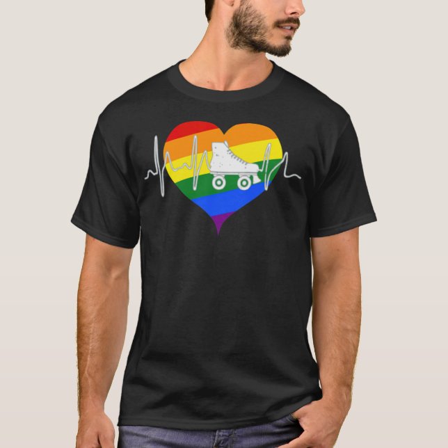 Camiseta Skate do cilindro orgulho LGBT (Frente)