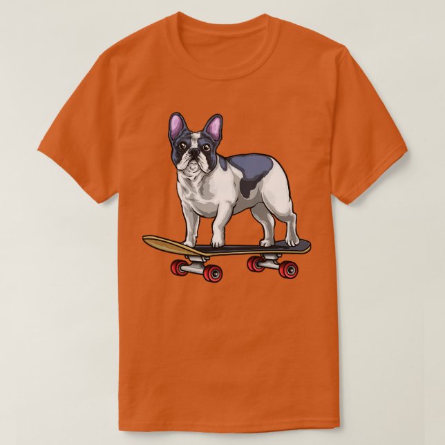 Camiseta skate francês Buldogue (Frente do Design)