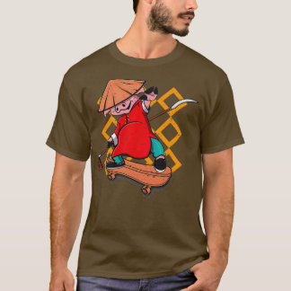 Camiseta Skate Kung Fu Pig