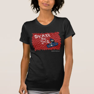 Camiseta Skate or Die Ladies Twofer Sheer (Ajustado)