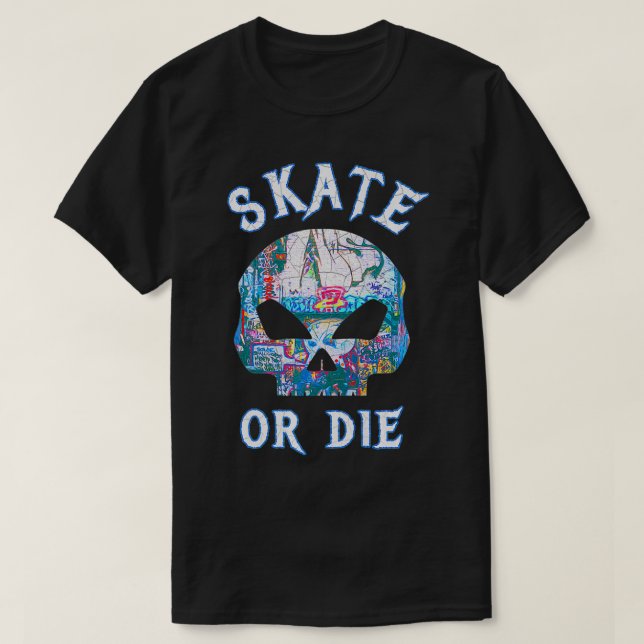 Camiseta Skate ou Die Premium (Frente do Design)