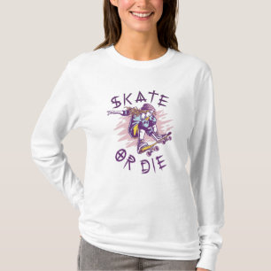 Camiseta Skate ou morra Skateboarder Girl