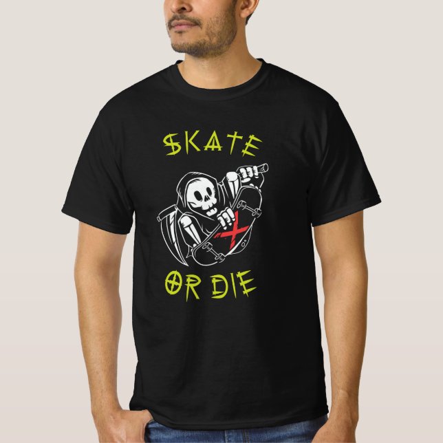 Camiseta Skate ou morre Criador de Grim (Frente)