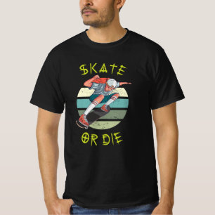 Camiseta Skate ou morrer Skateboarder Boy