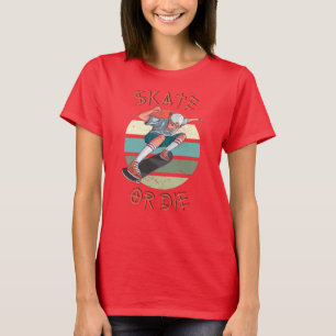 Camiseta Skate ou morrer Skateboarder Boy