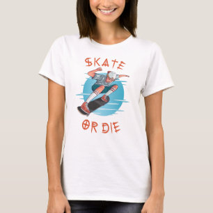 Camiseta Skate ou morrer Skateboarder Boy