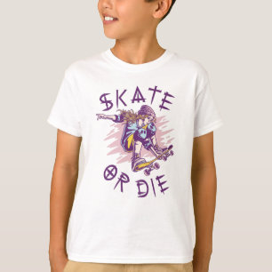 Camiseta Skate ou morrer Skateboarder Girl