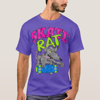 Camiseta Skate Rat Retro Distorção Skateboard