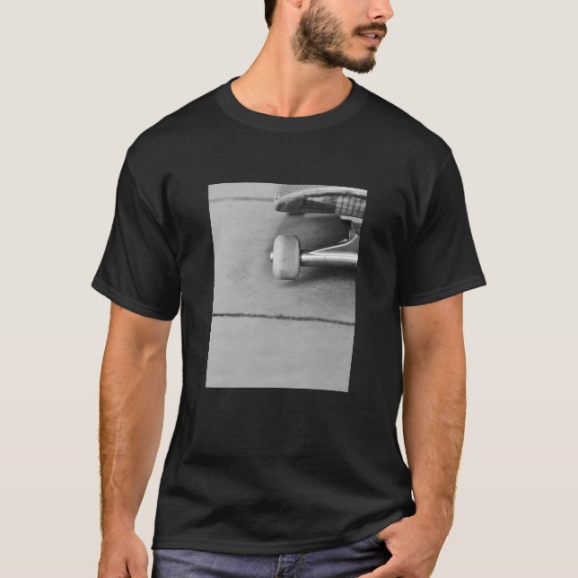 Camiseta skate skateboard fotografia branca preta (Frente)