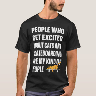 Camiseta Skate Skateboard Skateboarder Gato