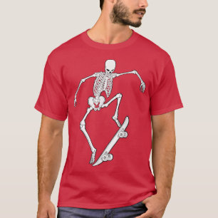 Camiseta Skate Skeleton Skateboard Graphic Sk