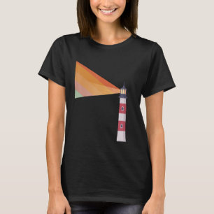 Camiseta Skate Surf de cultura do Pop Arco-Íris para Farol