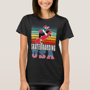 Camiseta Skate USA Sports Team Patriotic American S