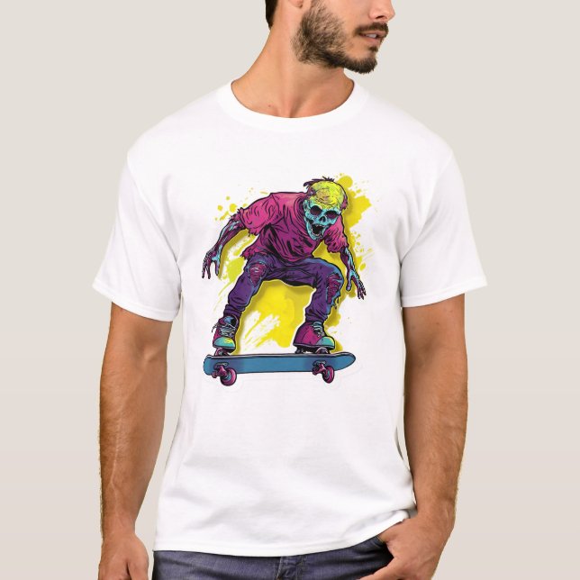 Camiseta skate Zombie (Frente)