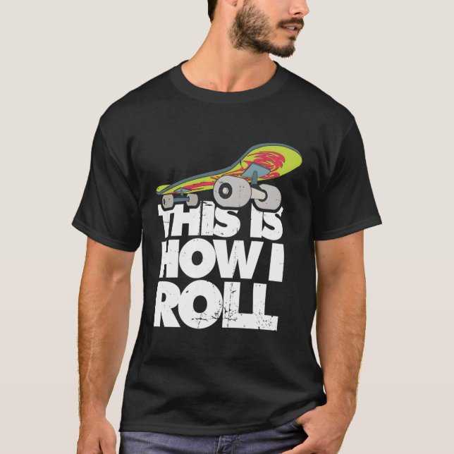 Camiseta Skateboa de Halfpipe de skate Extreme (Frente)