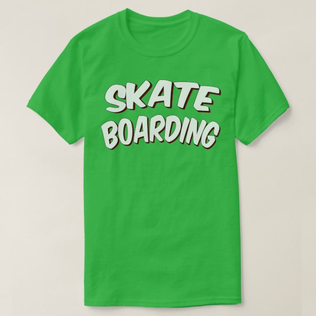 Camiseta Skateboard 1 com Skate de skate (Frente do Design)