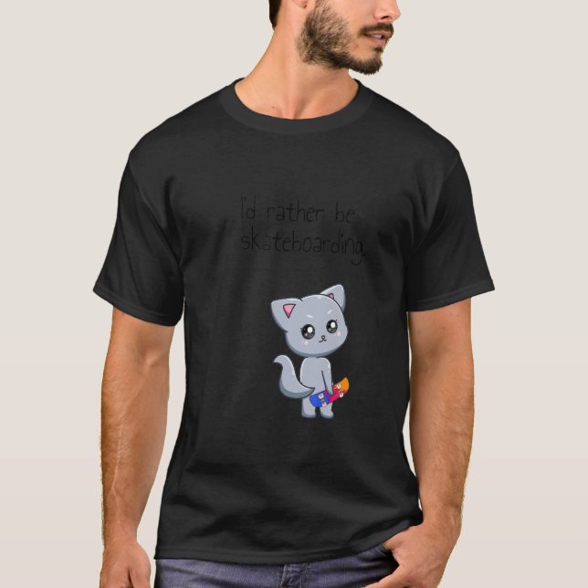 Camiseta Skateboard Cat Go Skateboard 1 (Frente)