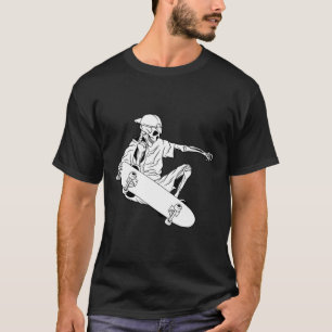 Camiseta Skateboard de Halloween para presente de skate par