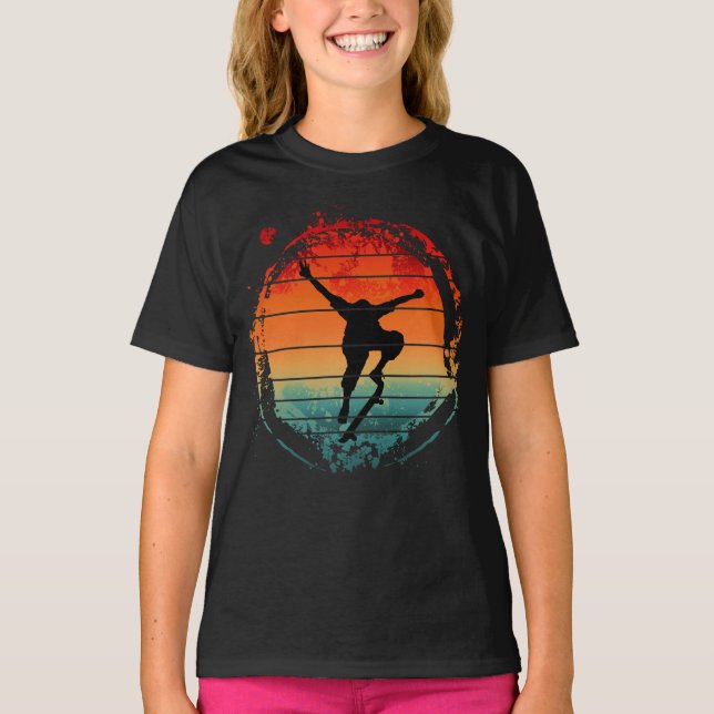 Camiseta Skateboard de skate vintage (Frente)