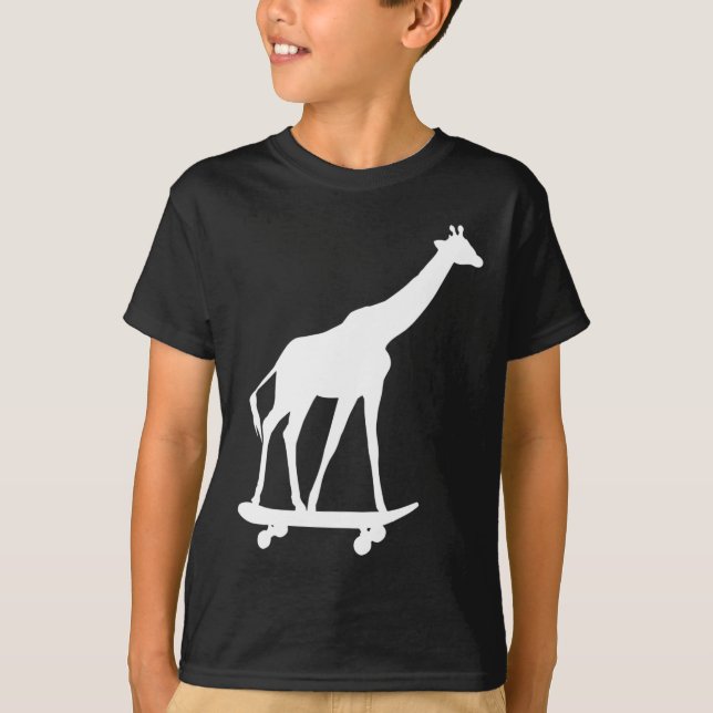 Camiseta Skateboard de skateboarding Giraffe  (Frente)