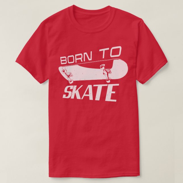 Camiseta Skateboard do Skate de skate do nascer (Frente do Design)