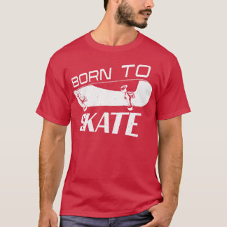 Camiseta Skateboard do Skate de skate do nascer