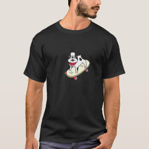 Camiseta Skateboard French Buldogue Puppy Skateboard Dog